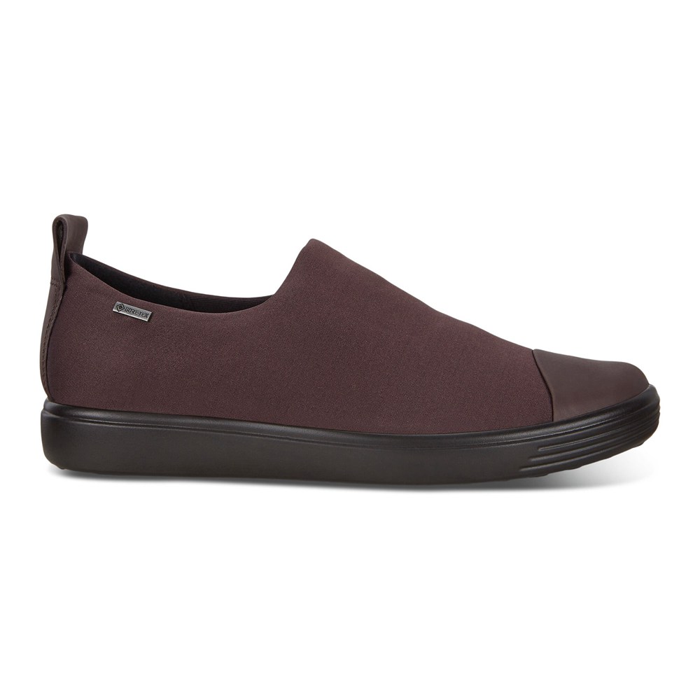 ECCO Womens Slip-On Brown - Soft 7 Sneakers - YZB-507489